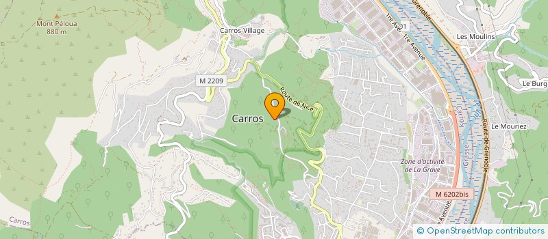 localisation de l'entreprise TOITURIS à CARROS