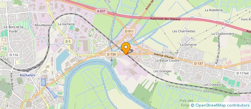 localisation de l'entreprise TOJANI à TONNAY-CHARENTE