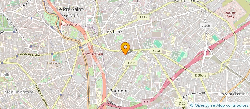 localisation de l'entreprise TOJUMA à BAGNOLET
