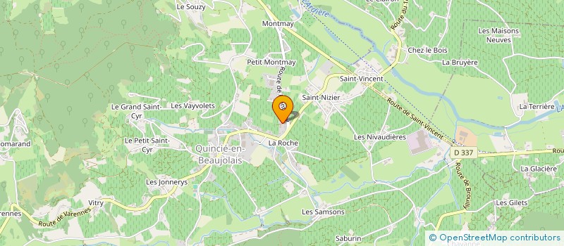 localisation de l'entreprise TOK  QUINCIE-EN-BEAUJOLAIS