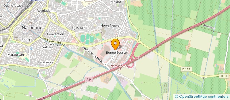 localisation de l'entreprise TOKADE à NARBONNE