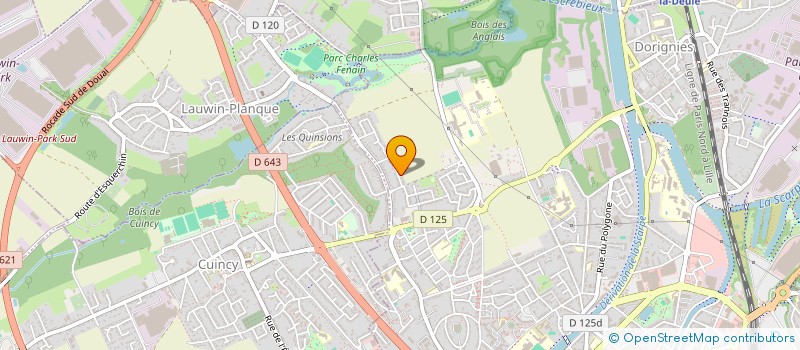 localisation de l'entreprise TOKARI à DOUAI