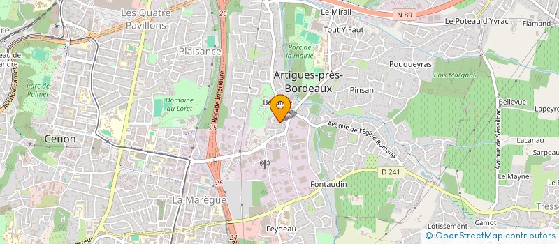 localisation de l'entreprise TOKEN SERVICES  ARTIGUES-PRES-BORDEAUX