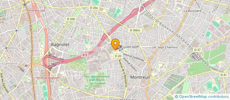 localisation de l'entreprise TOKER à MONTREUIL