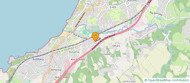 localisation de l'entreprise TOKI EDER  BIDART