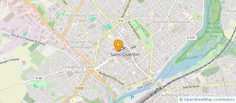 localisation de l'entreprise TOKIYO à SAINT-QUENTIN
