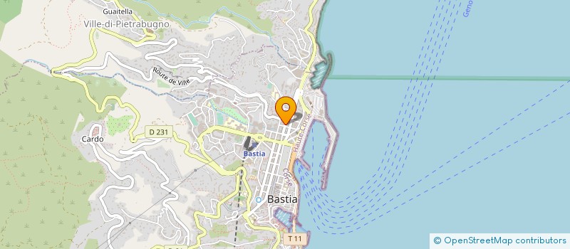 localisation de l'entreprise TOLAINI à BASTIA