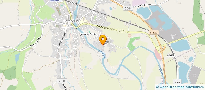 localisation de l'entreprise TOLAISA à SAVERDUN
