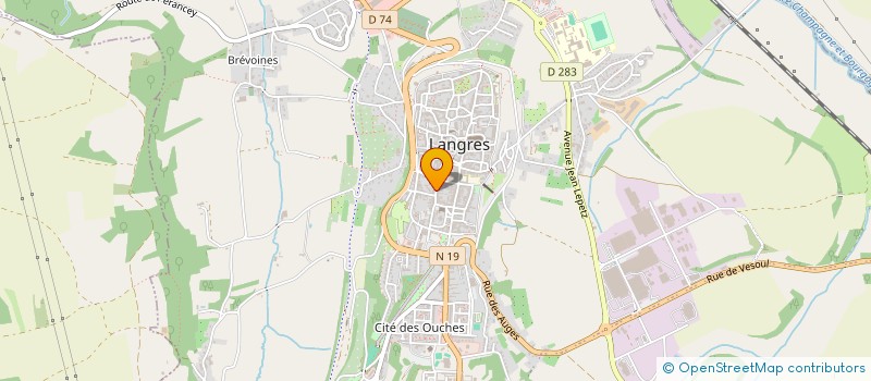 localisation de l'entreprise TOLCIM HP à LANGRES