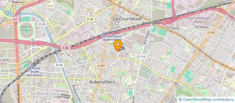 localisation de l'entreprise TOLE COUPE FEU ISOLATION  LA COURNEUVE