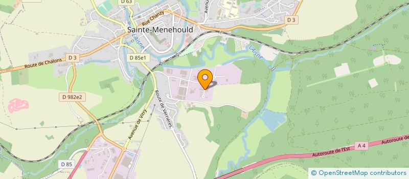 localisation de l'entreprise TOLECMA à SAINTE-MENEHOULD