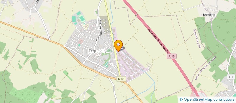 localisation de l'entreprise TOLECO  ECQUEVILLY