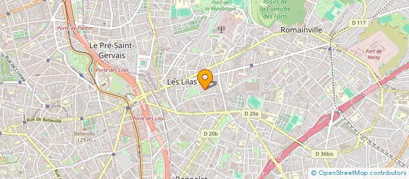 localisation de l'entreprise TOLED FAMILY à LES LILAS
