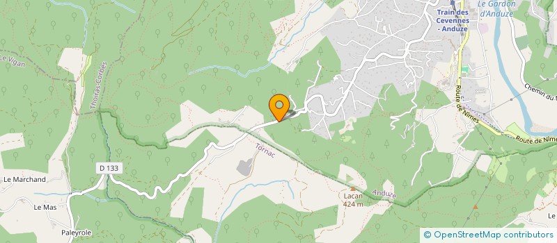localisation de l'entreprise TOLEN à ANDUZE