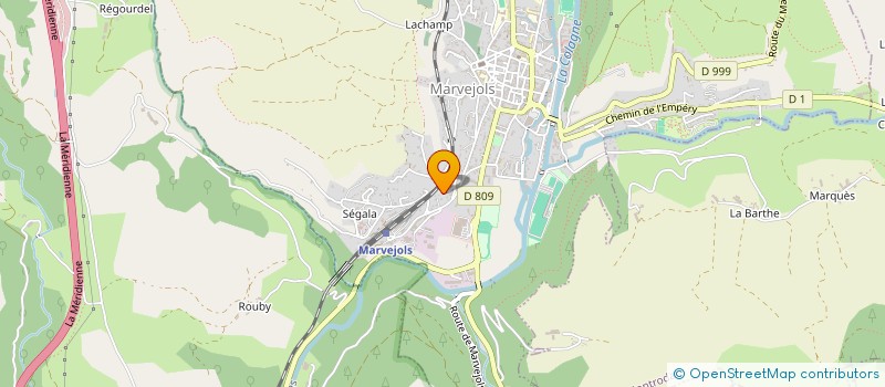 localisation de l'entreprise TOLEO  MARVEJOLS