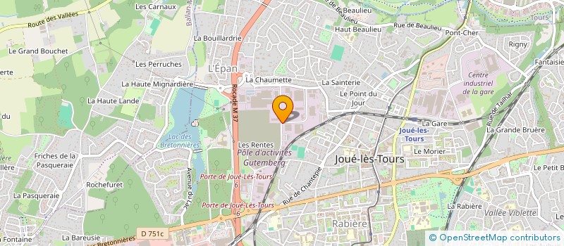 localisation de l'entreprise TOLERIE ATELIERS à JOUE-LES-TOURS