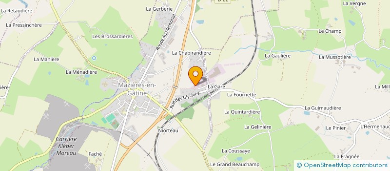 localisation de l'entreprise TOLERIE INDUSTRIELLE à MAZIERES-EN-GATINE