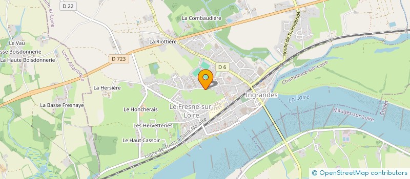 localisation de l'entreprise TOLERIE INDUSTRIELLE DU FRESNE à INGRANDES-LE-FRESNE-SUR-LOIRE