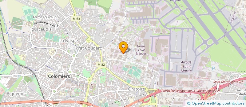 localisation de l'entreprise TOLERIE INDUSTRIELLE DU SUD OUEST à COLOMIERS