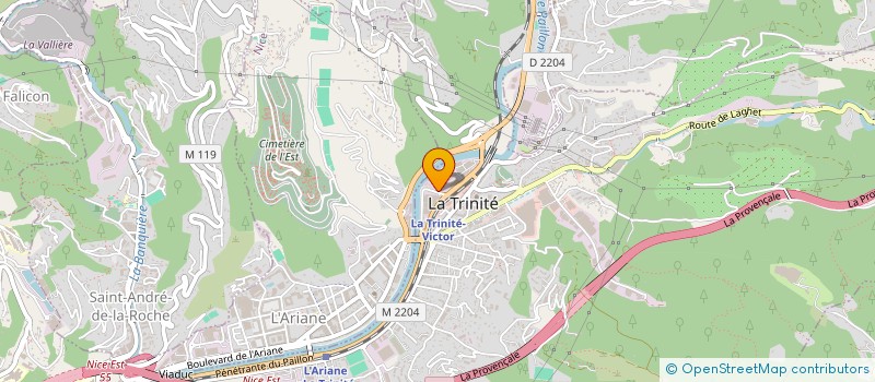 localisation de l'entreprise TOLERIE SERVICE COTE D AZUR à LA TRINITE
