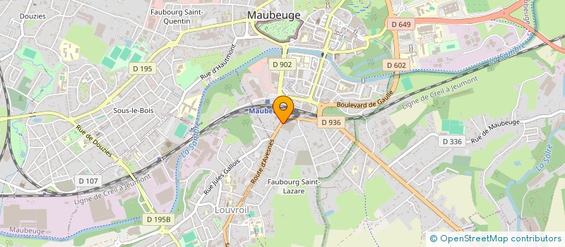 localisation de l'entreprise TOLES PERFOREES SYSTEME à MAUBEUGE