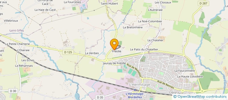 localisation de l'entreprise TOLES STOCK ACIER à L'HERMITAGE