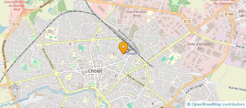 localisation de l'entreprise TOLEZAN à CHOLET