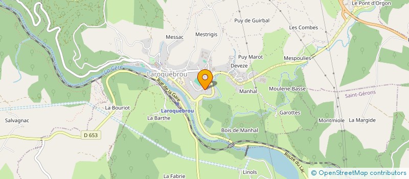 localisation de l'entreprise TOLI à LAROQUEBROU