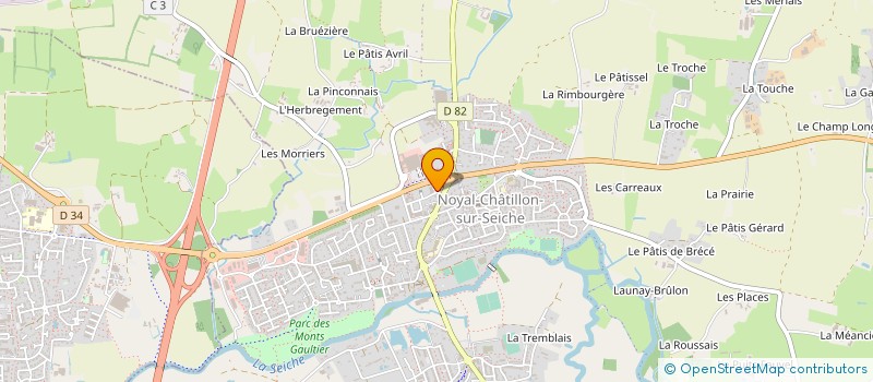 localisation de l'entreprise TOLIAP à NOYAL-CHATILLON-SUR-SEICHE