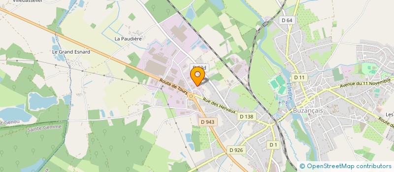 localisation de l'entreprise TOLIMECA à BUZANCAIS