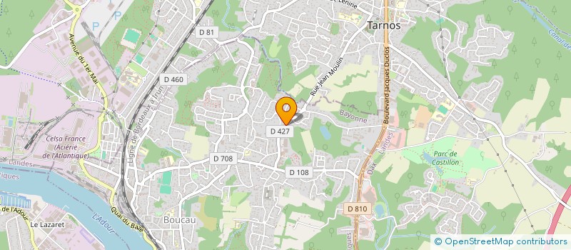 localisation de l'entreprise TOLLIS  BOUCAU