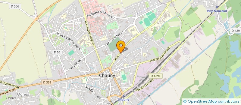 localisation de l'entreprise TOLLY  CHAUNY