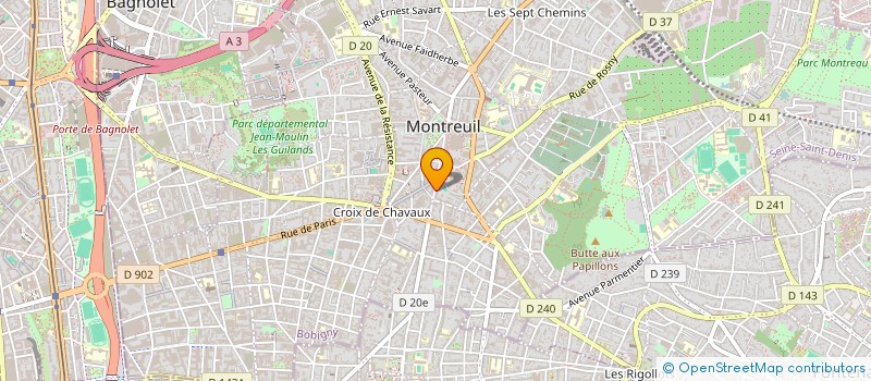 localisation de l'entreprise TOLMA à MONTREUIL