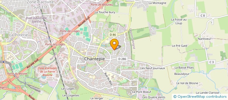 localisation de l'entreprise TOLTEKS  CHANTEPIE