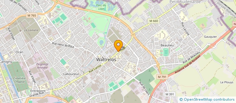 localisation de l'entreprise TOM à WATTRELOS