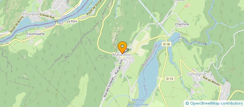 localisation de l'entreprise TOM'CHARPENTE  MATAFELON-GRANGES