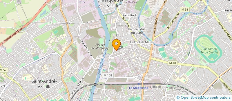 localisation de l'entreprise TOM COSS MAGICIEN  MARQUETTE-LEZ-LILLE