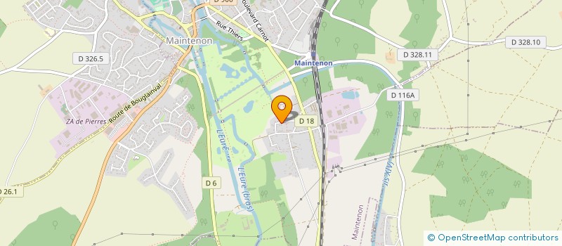 localisation de l'entreprise TOM ET ASSOCIES à MAINTENON