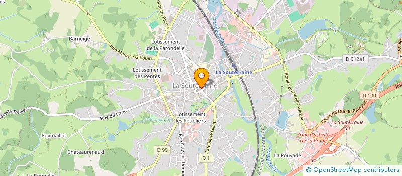 localisation de l'entreprise TOM ET CLEMENTINE à LA SOUTERRAINE