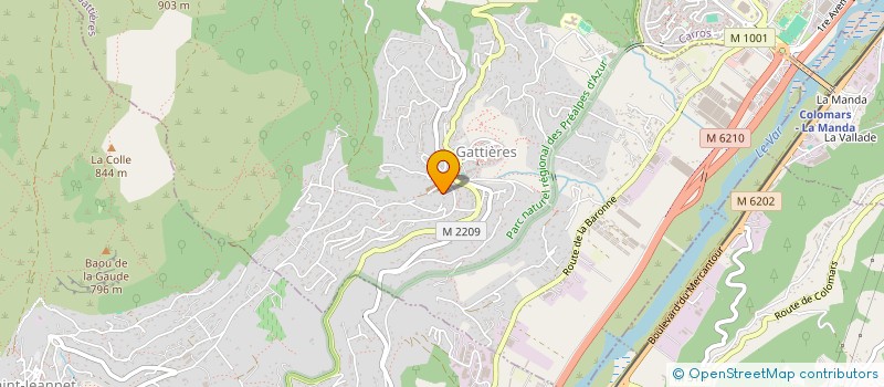 localisation de l'entreprise TOM .GAT  GATTIERES