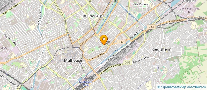 localisation de l'entreprise TOM & HARTY à MULHOUSE