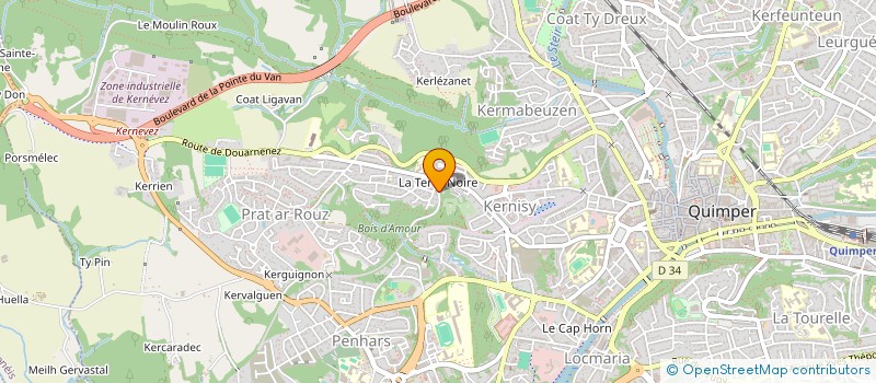localisation de l'entreprise TOM & PARTNERS à QUIMPER