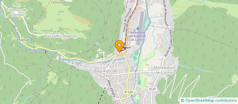 localisation de l'entreprise TOM PLAQUISTE  BAGNERES-DE-LUCHON