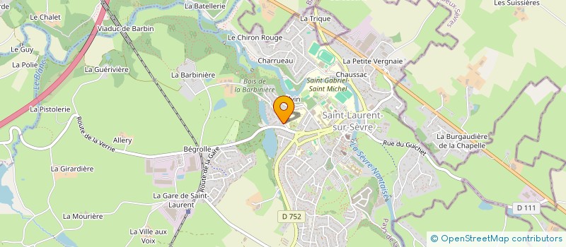 localisation de l'entreprise TOM S CLUB à SAINT-LAURENT-SUR-SEVRE