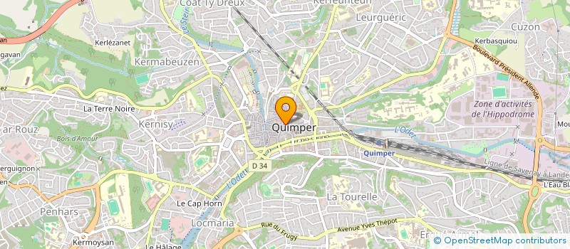 localisation de l'entreprise TOM & ZOE  QUIMPER