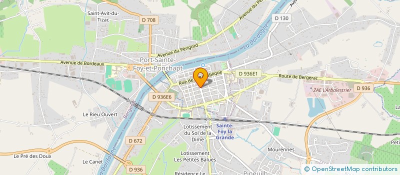 localisation de l'entreprise TOMA  SAINTE-FOY-LA-GRANDE