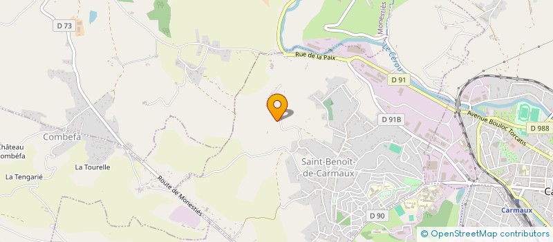 localisation de l'entreprise TOMA  SAINT-BENOIT-DE-CARMAUX