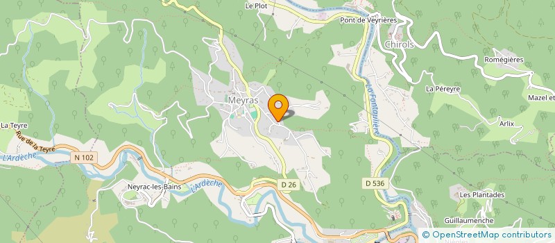 localisation de l'entreprise TOMALEX à MEYRAS