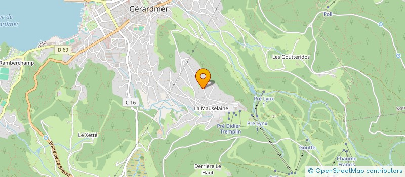 localisation de l'entreprise TOMALEX GERARDMER  GERARDMER