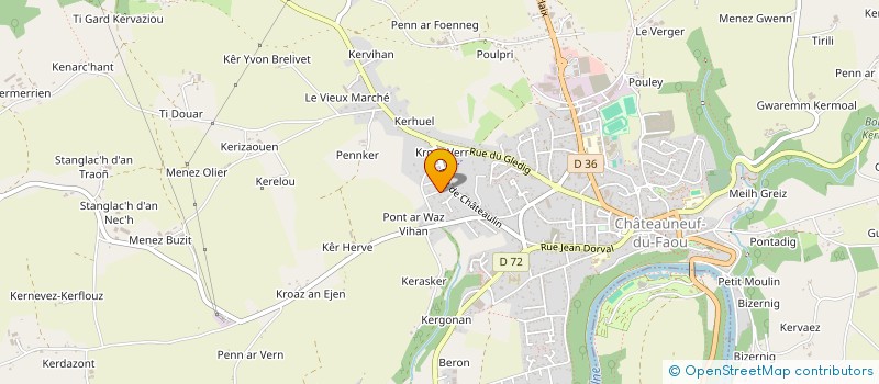 localisation de l'entreprise TOMALOU à CHATEAUNEUF-DU-FAOU